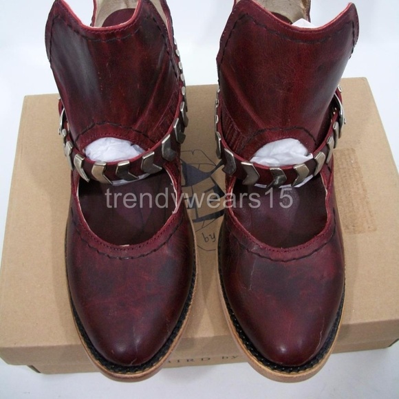 NWB! SZ 9 $245 FREEBIRD BY STEVEN BLADE RED BOOTS - Picture 6 of 7